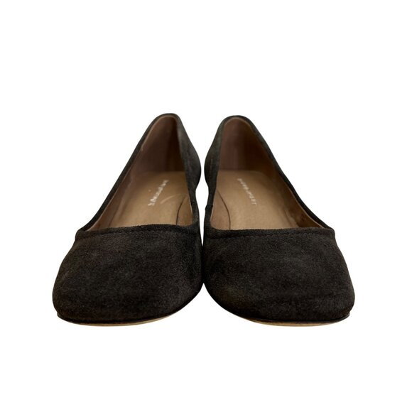 Donald J Pliner Jevi Women's Brown Expresso Kid Suede Block Heel Pumps Size 6.5M - Picture 2 of 10